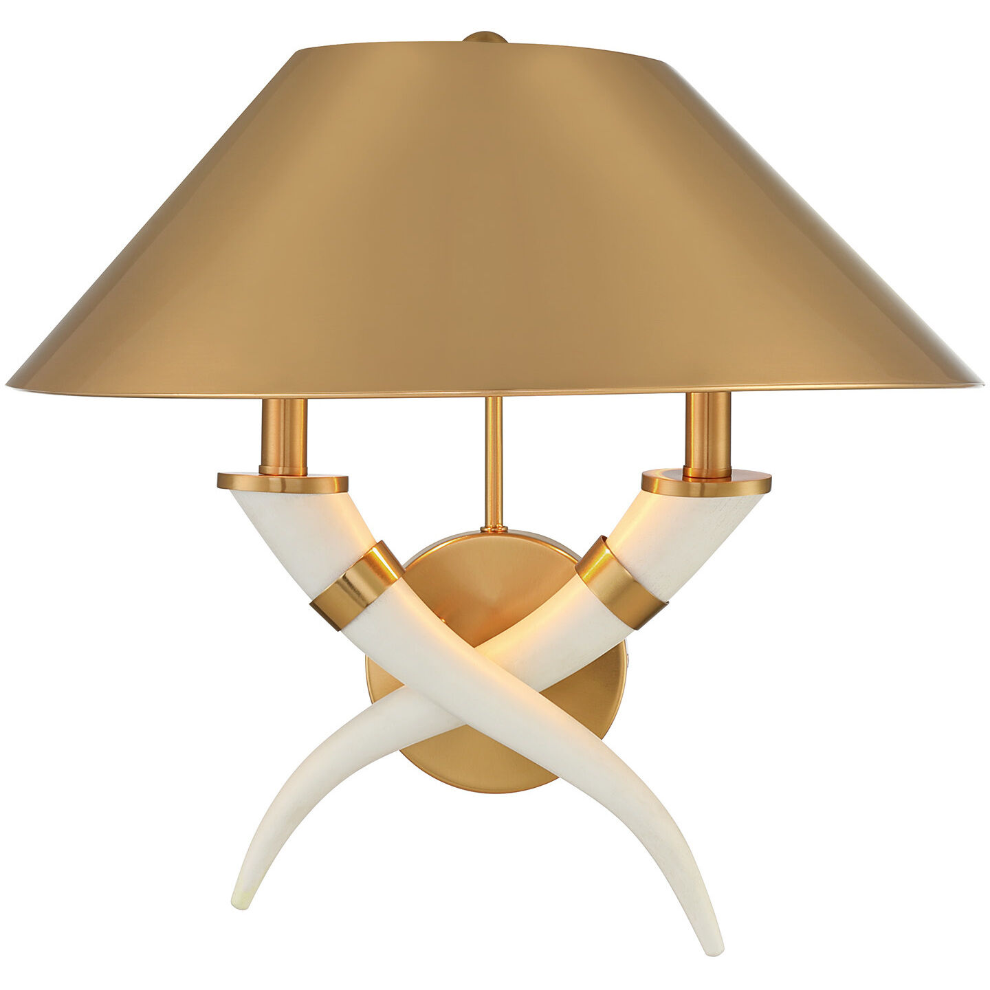 Hearne 2 Light 18 inch Warm Brass Wall Sconce Wall Light