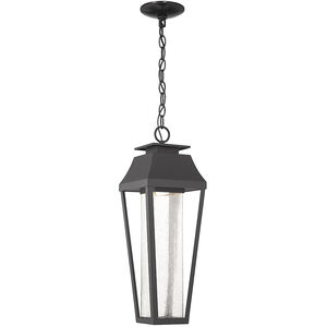 Brookline LED 7 inch Matte Black Outdoor Hanging Lantern