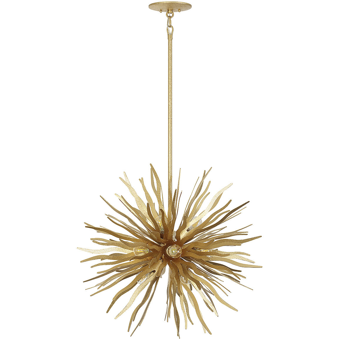 Killiam 12 Light 28 inch Cavalier Gold Pendant Ceiling Light