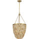 Catalan 4 Light 16 inch Warm Brass Pendant Ceiling Light