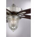 Trudy 52 inch Satin Nickel with Chestnut Blades Outdoor Ceiling Fan