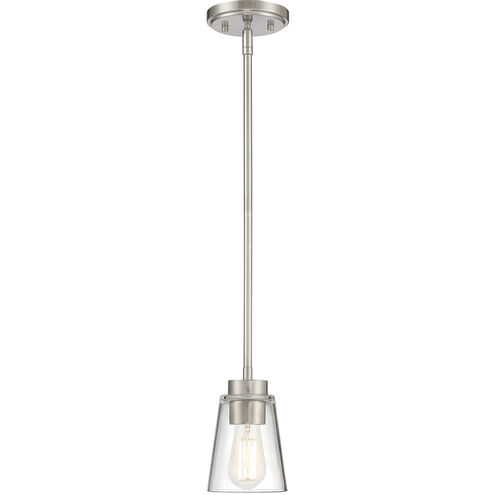 Calhoun 1 Light 5 inch Satin Nickel Mini-Pendant Ceiling Light, Essentials