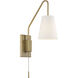 Owen 12 inch 60.00 watt Warm Brass Adjustable Wall Sconce Wall Light, Essentials