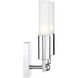 Deacon 2 Light 11 inch Polished Chrome Bath Light Wall Light