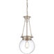 Landon 1 Light 9 inch Polished Nickel Pendant Ceiling Light, Orb