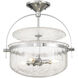 Denmar 4 Light 18 inch Polished Chrome Covertible SemiFlush Ceiling Light
