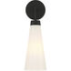 Brevard 1 Light 5.5 inch Matte Black Wall Sconce Wall Light, Lighting One