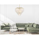 Boa 9 Light 27 inch Warm Brass Chandelier Ceiling Light