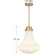 Bartlet 1 Light 14 inch Warm Brass Pendant Ceiling Light