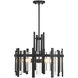 Guillford 4 Light 20 inch Matte Black Pendant Ceiling Light, Lighting One