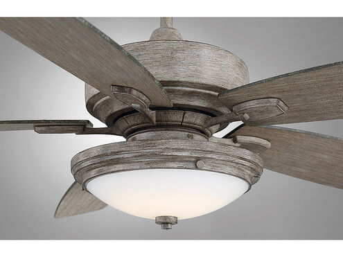 Lucerne LED Aged Wood Fan Light kit