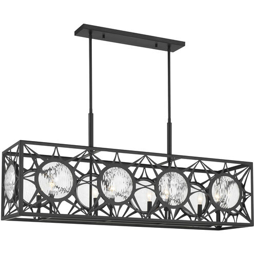 Balfour Linear Chandelier Ceiling Light in Matte Black