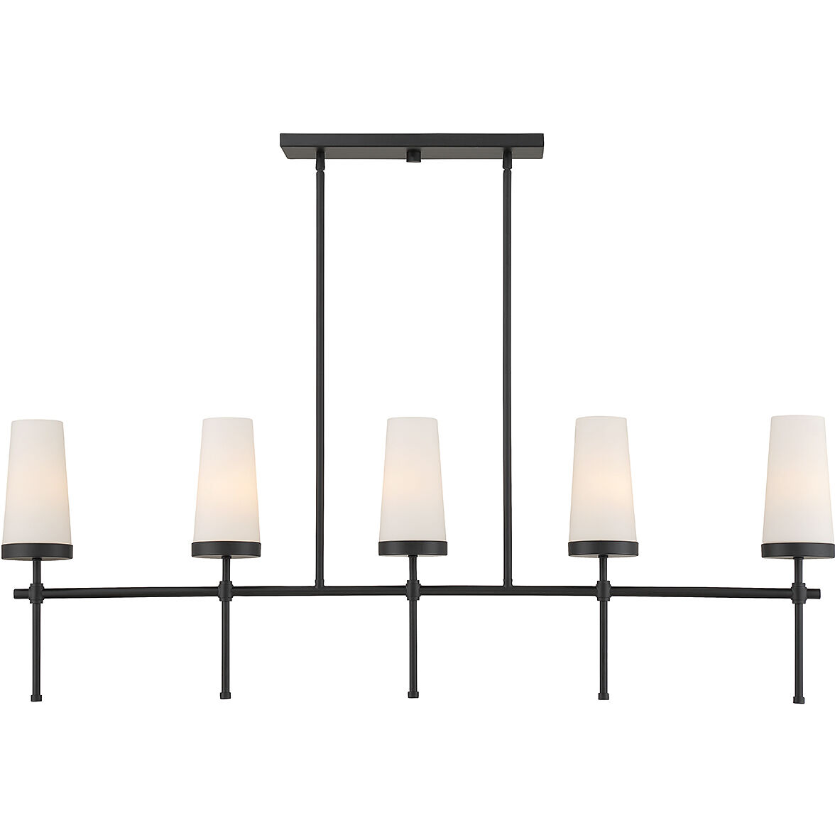 Linear chandelier with shades discount