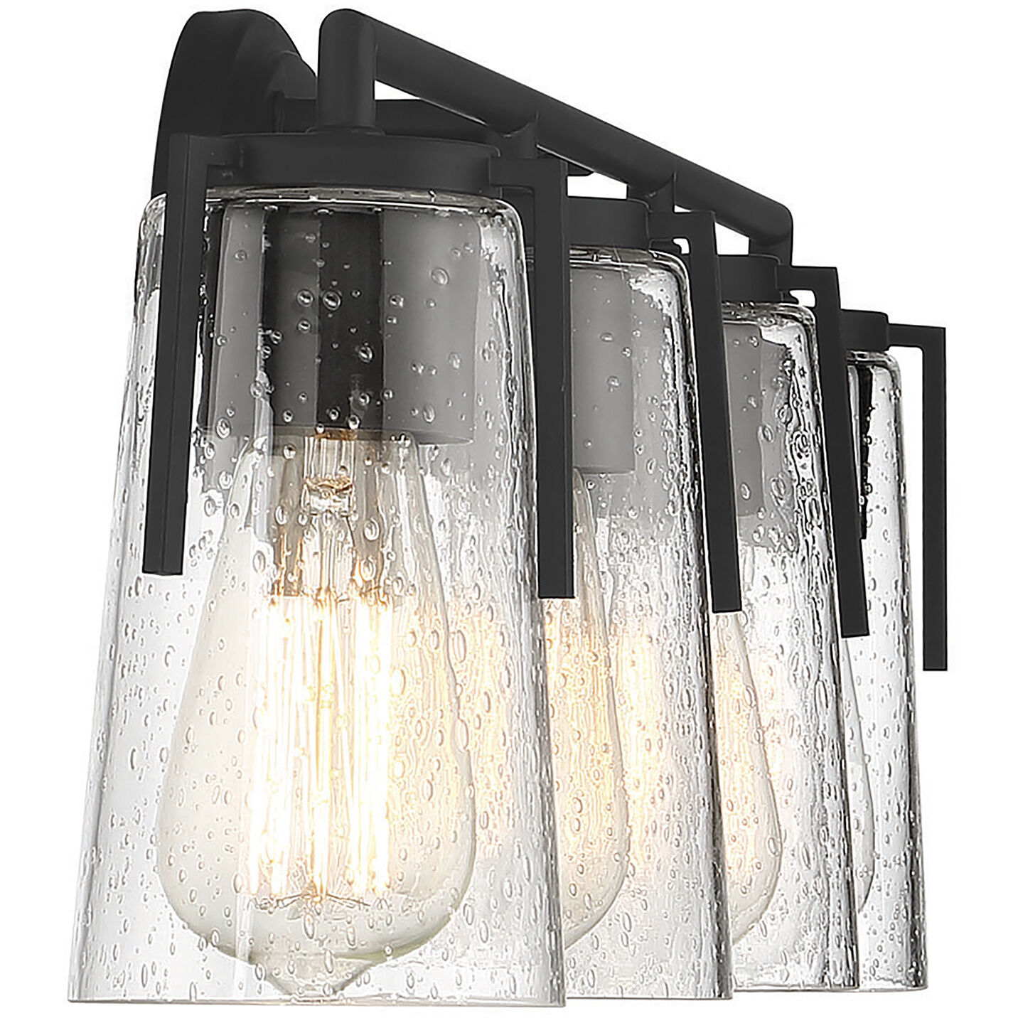 Sacremento 4 Light 32 inch Black Bathroom Vanity Light Wall Light, Essentials