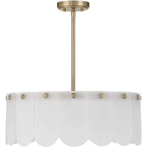 Ashton 4 Light 20 inch Noble Brass Covertible SemiFlush Ceiling Light ...