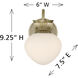 Melbourne 1 Light 6 inch Noble Brass Wall Sconce Wall Light