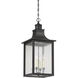 Monte Grande 4 Light 13 inch Slate Outdoor Hanging Lantern