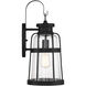 Quinton 1 Light 20 inch Matte Black Outdoor Wall Lantern, Lighting One