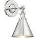 Glenn 9 inch 60.00 watt Polished Nickel Adjustable Wall Sconce Wall Light, Essentials