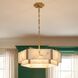 Orleans 6 Light 24.28 inch Distressed Gold Pendant Ceiling Light