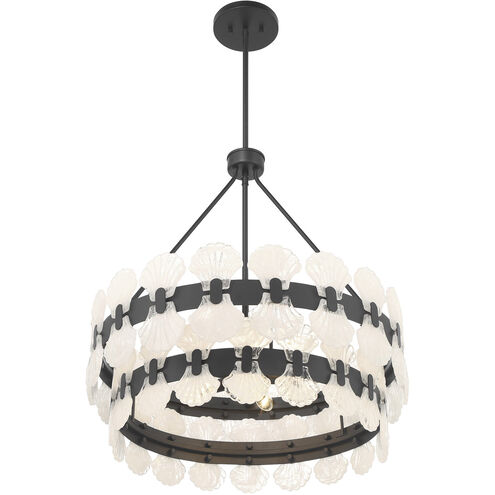 Bancroft 5 Light 24 inch Matte Black Chandelier Ceiling Light