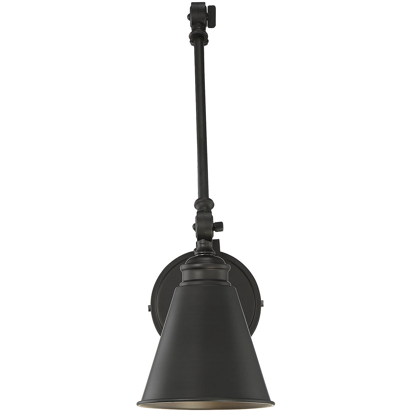 Morland 33.75 inch 60.00 watt Matte Black Adjustable Wall Sconce Wall Light, Essentials