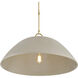 Alta 1 Light 30 inch Concrete and Brass Pendant Ceiling Light