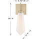 Leland LED 4.75 inch Noble Brass Wall Sconce Wall Light