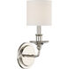 Aubree 1 Light 5.5 inch Polished Nickel Sconce Wall Light