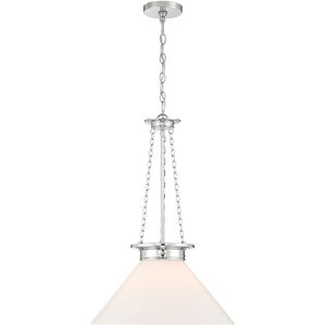 Myers 1 Light 18 inch Polished Nickel Pendant Ceiling Light
