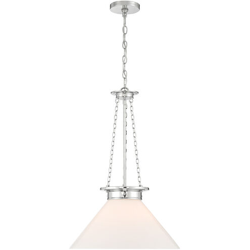 Myers 1 Light 18 inch Polished Nickel Pendant Ceiling Light