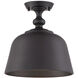 Berg 1 Light 12 inch English Bronze Semi-Flush Ceiling Light, Essentials