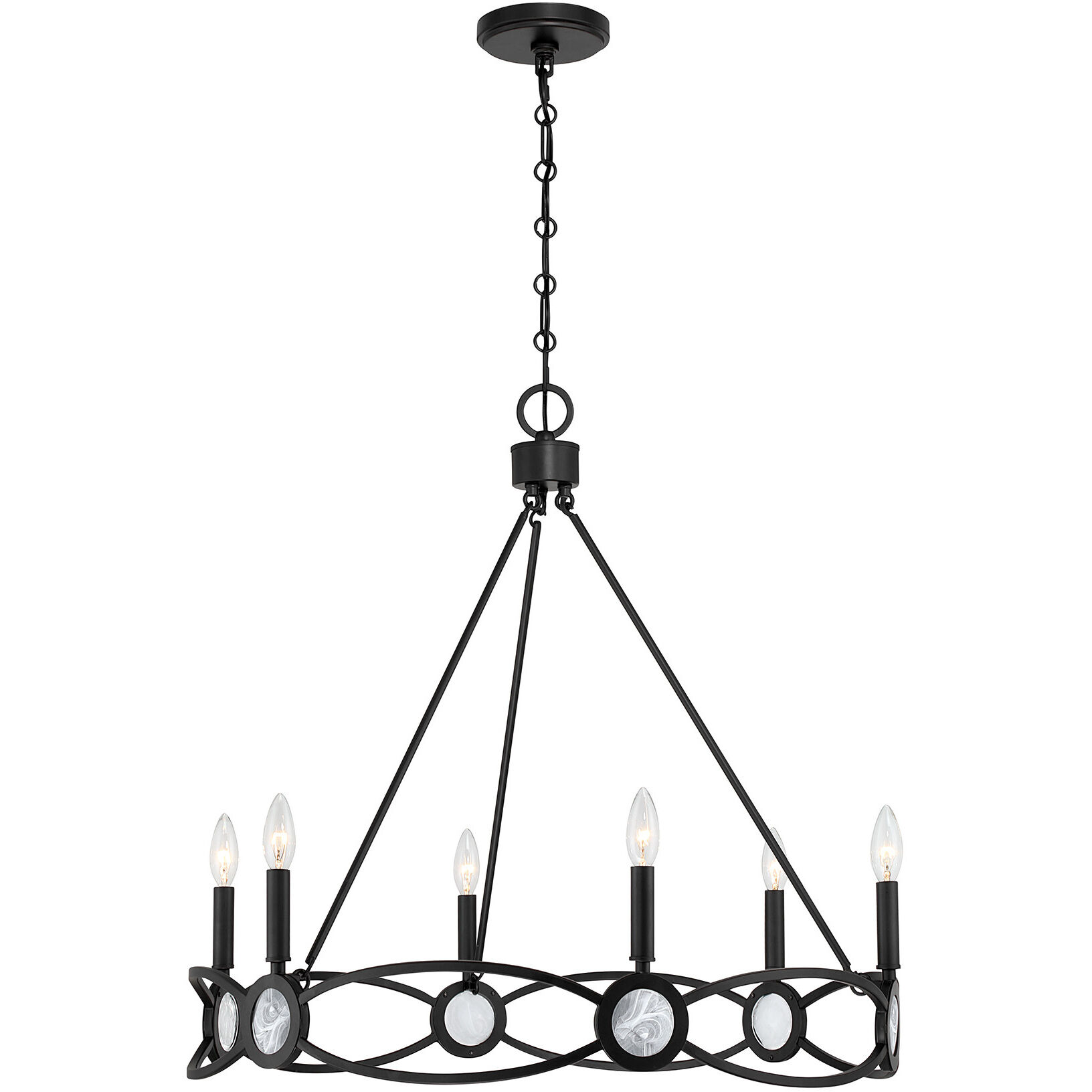 Minette 6 Light 28.00 inch Chandelier