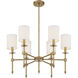 Chatham 6 Light 28 inch Warm Brass Chandelier Ceiling Light, Essentials