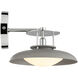 Gavin 1 Light 9 inch Gray with Polished Nickel Accents Wall Sconce Wall Light in Gray/Polished Nickel