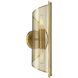 Hillbourne Wall Sconce Wall Light in Warm Brass