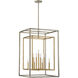 Berlin 9 Light 20.5 inch Argentum and Gold Pendant Ceiling Light