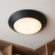 Stella 120V LED 9.37 inch Matte Black Disc Light