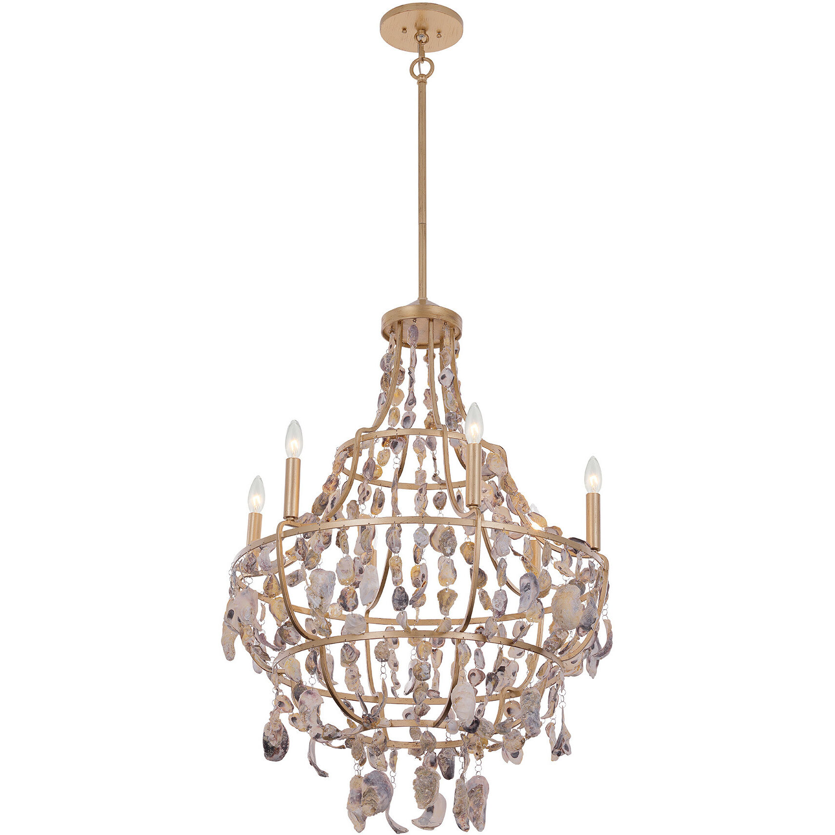 Leanne 6 Light 38.75 inch Chandon Chandelier Ceiling Light