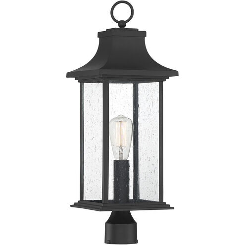 Hancock 1 Light 24.25 inch Matte Black Outdoor Post Lantern