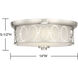 Sherrill LED 14 inch Satin Nickel Flush Mount Ceiling Light
