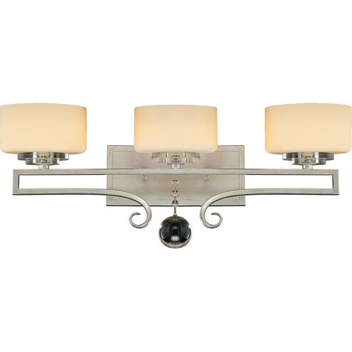 Rosendal 3 Light 25 inch Silver Sparkle Bath Light Wall Light
