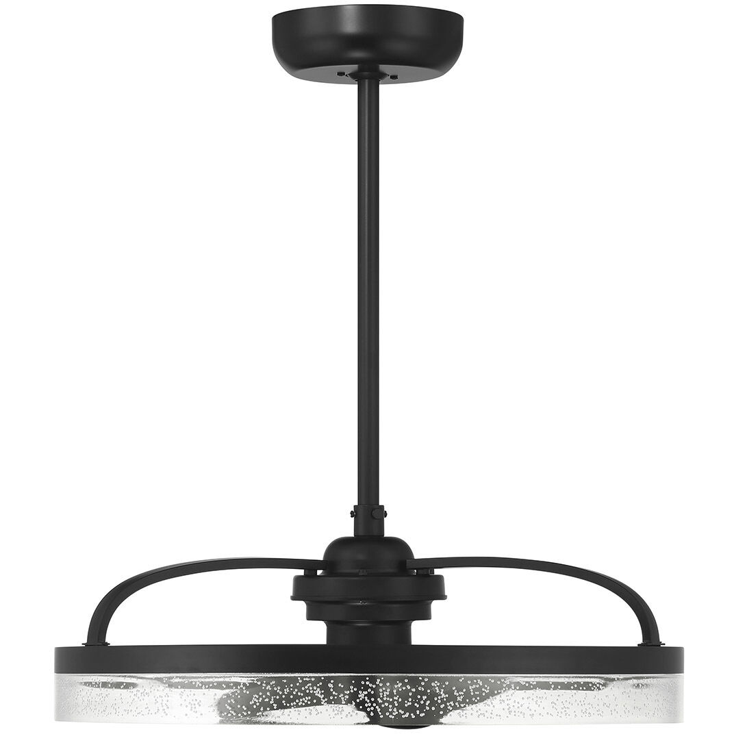 Lyria 14 inch Matte Black with Black Blades Fan D'Lier