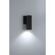 Kelley LED 8 inch Matte Black Outdoor Wall Lantern