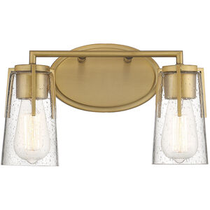 Sacremento 2 Light 14 inch Warm Brass Vanity Light Wall Light, Essentials