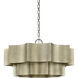 Shelby 6 Light 30 inch Silver Patina Pendant Ceiling Light