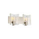 Handel 2 Light 16 inch Satin Nickel Bath Light Wall Light