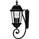 Wakefield 3 Light 31 inch Textured Black Outdoor Wall Lantern 