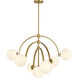 Marias 7 Light 32 inch Warm Brass Chandelier Ceiling Light