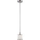 Hagen 1 Light 5 inch Satin Nickel Mini Pendant Ceiling Light